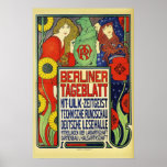 Poster for the newspaper Berliner Tageblatt, 1899.