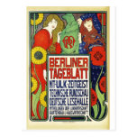 Poster for the newspaper Berliner Tageblatt, 1899 Post Card