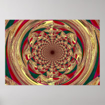 Poster Gold Lace Print ZIZZAGO