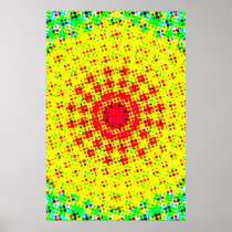 Poster: Halftone Radial Pattern