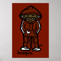 poster hangin'.