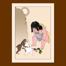 Poster: Hare & Monkey Fight by Yoshitoshi posters