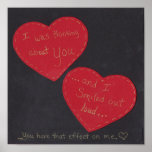 Poster - I was thinking of you and I smiled... posters