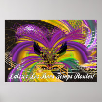 Poster-Mardi Gras Mask The Queen II