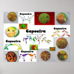 poster martial arts capoeira kicks posters