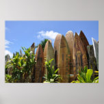 Poster Maui Surfboard fence posters