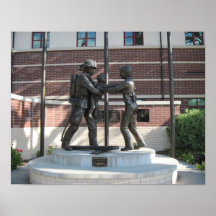 Poster: Memorial Statue at Paso Robles Police Dept