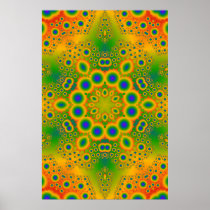 Poster: Multi-Colour Fractal: Vector Artwork