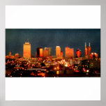 Poster - Nashville Skyline at Sunset posters
