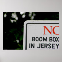 Poster-"No Boom Box in Jersey"