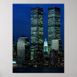 POSTER NYC~ World Trade Centre ~ Twin Towers