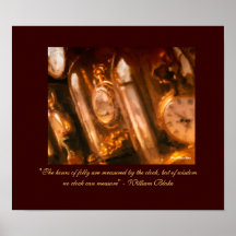 Poster of Clock Collection and Quote