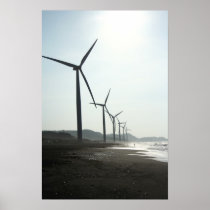 Poster of photograph of windmills
