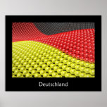 Poster of the German flag of balls - Deutschland posters