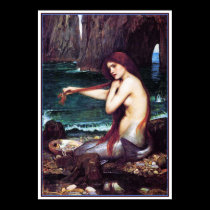Poster/Print: A Mermaid by John Waterhouse posters