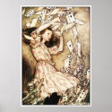 Poster/Print: Alice & the Pack of Cards