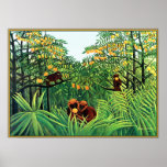Poster/Print: Apes in the Orange Grove by Rousseau