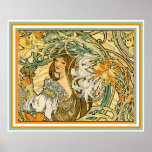 Poster/Print:  Art Nouveau - Language of Flowers