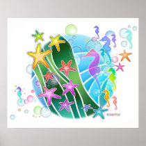 Poster, Print, Canvas - Under The Sea Pop Art