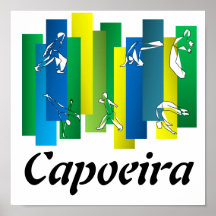 poster print capoeira martial arts