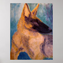 Poster Print - German Shepherd Dog Art