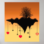 Poster/Print:  Hearts Left Hanging