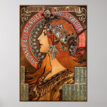 Poster/Print: Mucha - "Savonnerie de Bagnolet"