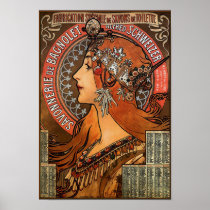 Poster/Print: Mucha - "Savonnerie de Bagnolet"