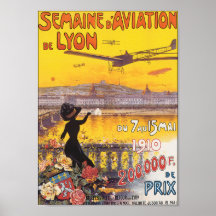 Poster/Print: Semaine d' Aviation De Lyon
