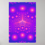 Poster: Purple & Pink Fractal Explosions posters