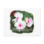 Poster Purple Pinwheel Flowers w text Postcards