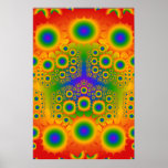 Poster: Rainbow Fractal Explosions: Vector Art posters