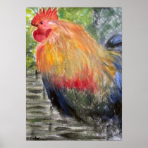 Poster - Rooster/Chicken Art