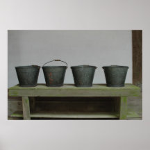 Poster: Rustic busket in a Japanese Temple