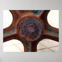 Poster-Rusty wheel