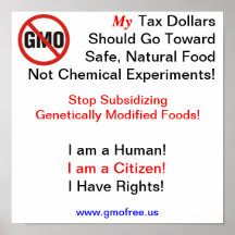 Poster - Stop Subsidising GMOs