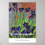 Poster: "The Irises" by Raymonde posters