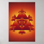 Poster: Triangle Fractal: Vector Artwork posters