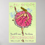 Poster Tutu Sweet Dance Recital