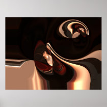 Poster Vanilla Chocolate Swirl Print