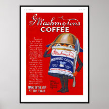 Poster Vintage Advertisement 1919 Coffee
