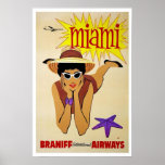 Poster-Vintage Miami Advertisement