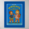 Poster Vintage Wright's Rich Ginger Nuts posters