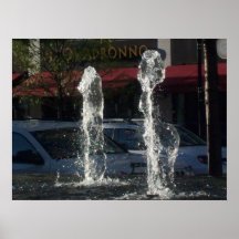Poster: Water Fountain, White Plains, NY