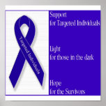 Poster with Indigo Ribbon Logo posters