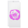 Posterized Pink colored single rose bloom Full Color Rack Card