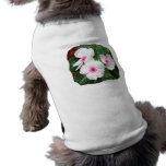 Posterized Purple Pinwheel Flowers Photograph Doggie T Shirt