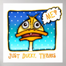 Posters, Prints, Art - Just DUCKY Thanks