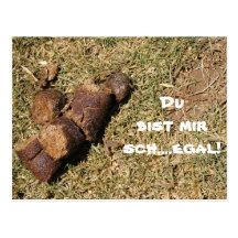 Postkarte "Du bist mir sch....egal!" Post Card