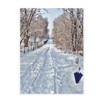 Postkarte - Winterspaziergang II